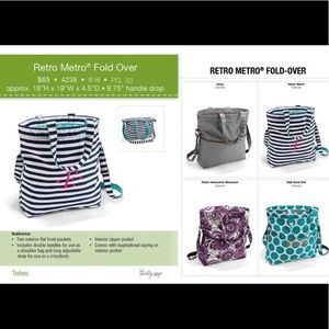 thirty-one Bags - EUC thirty-one Retro Metro Fold-Over thirty-one Bags - EUC thirty-one Retro Metro Fold-Over